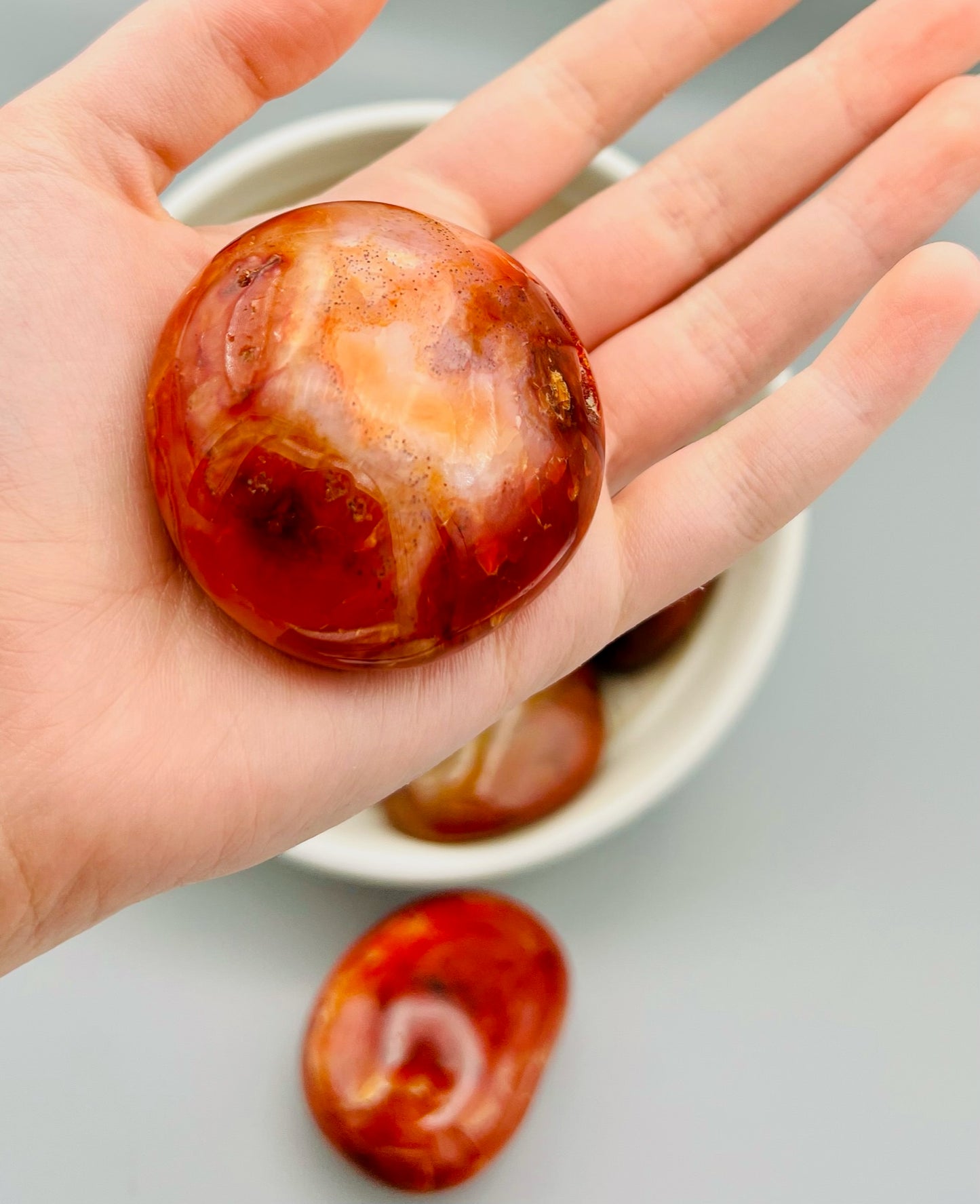 Carnelian Palm Stone