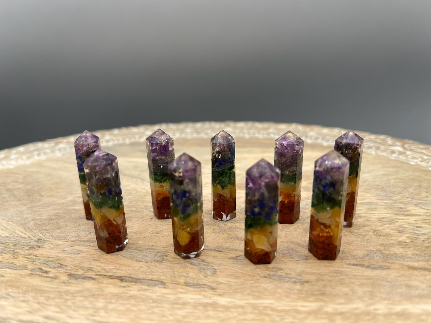 Resin and Chips Chakra Point