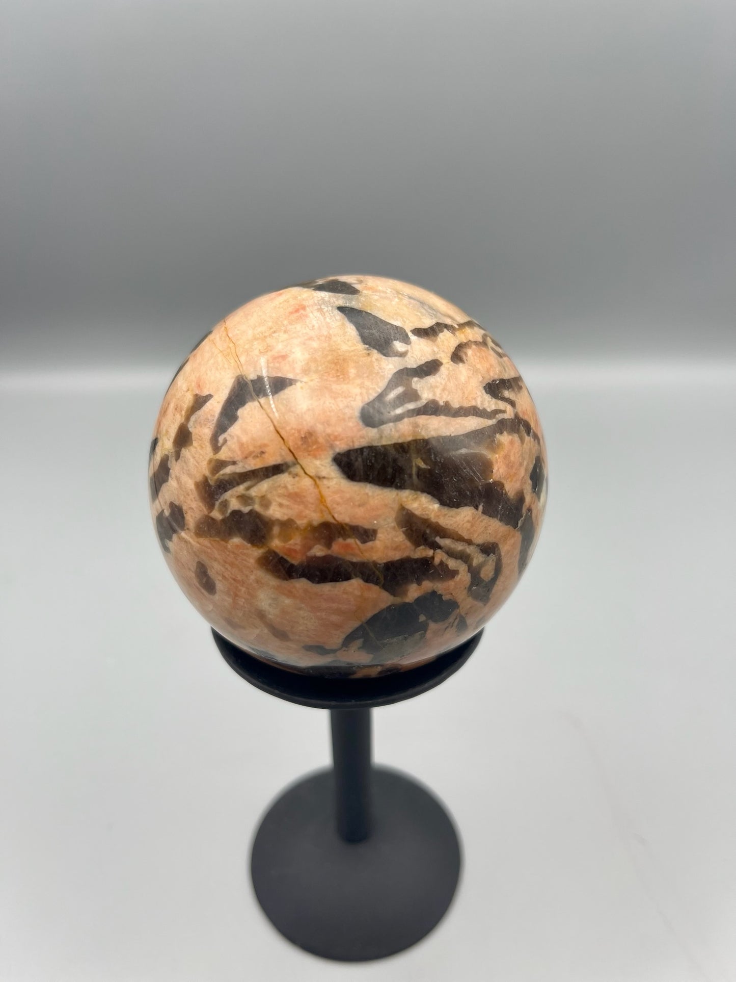 Red Graphic Feldspar Sphere