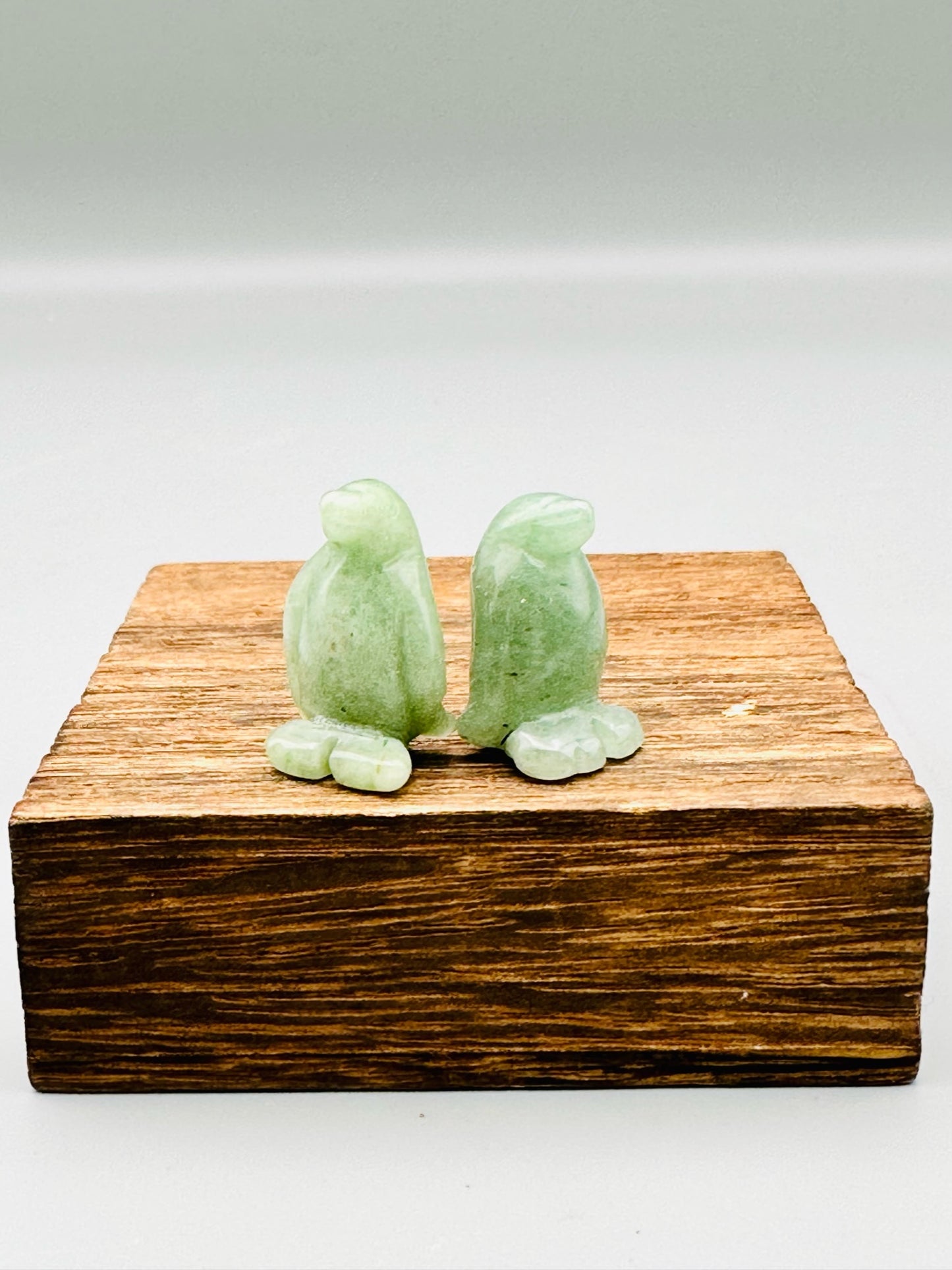 Aventurine Penguin Carvings