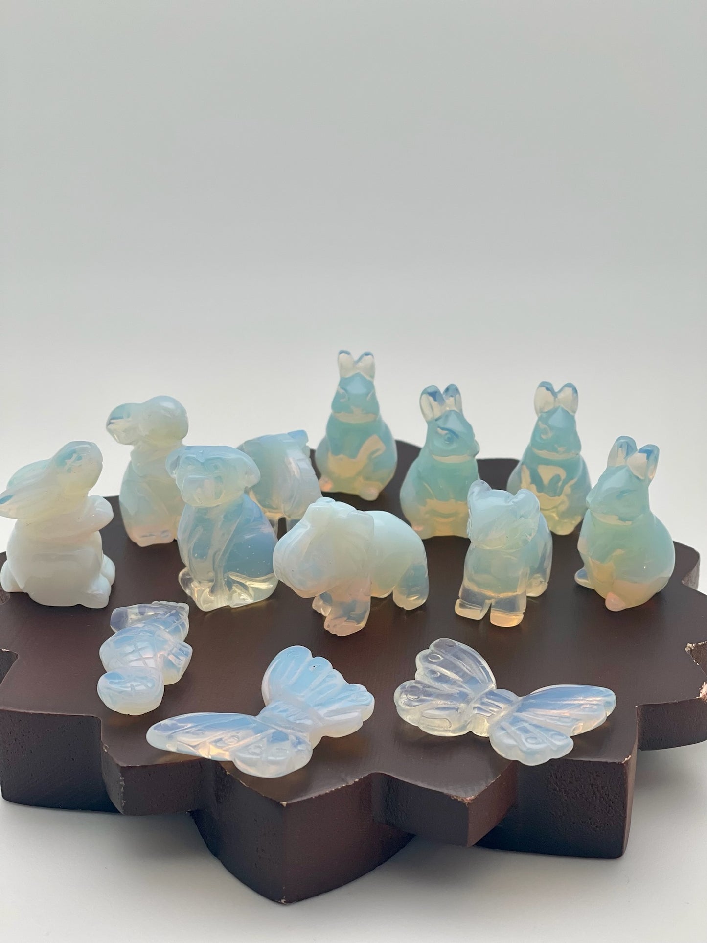 Opalite Creature Carvings