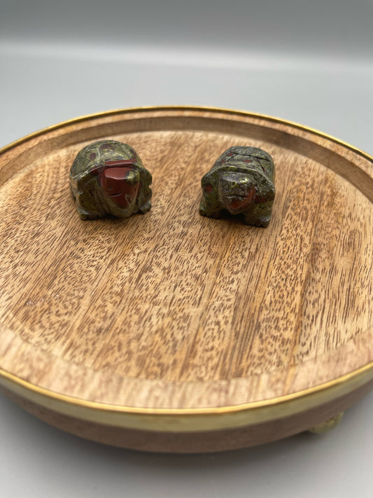 Bloodstone Turtle Carvings